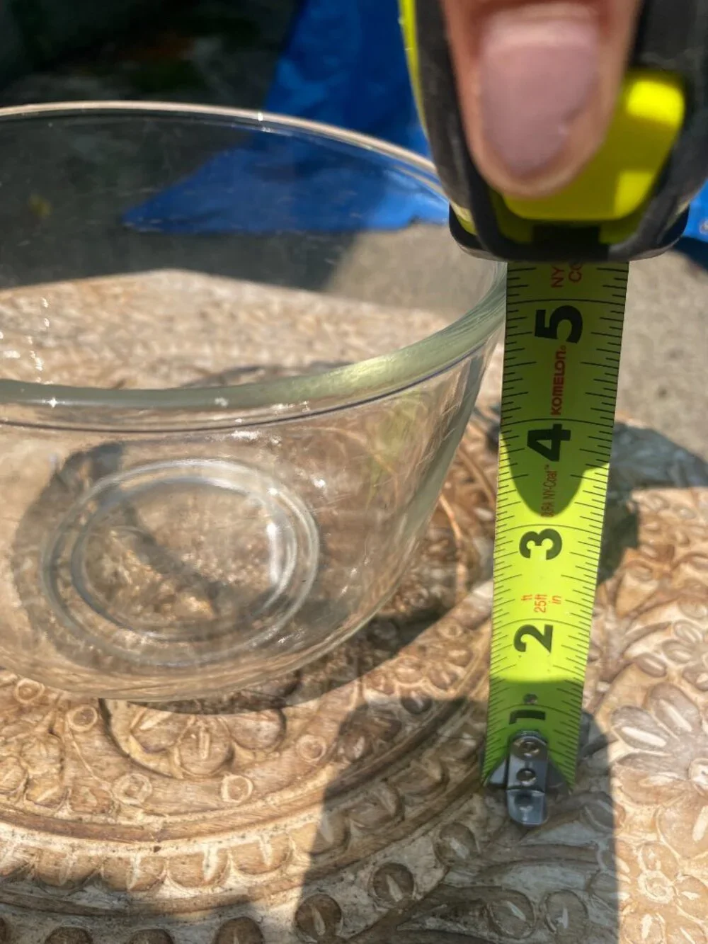 Vintage glass mixing bowl